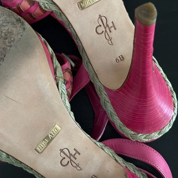 COLE HAAN 💕 Vanessa Nike Air Braided Pink Heel - Picture 12 of 12